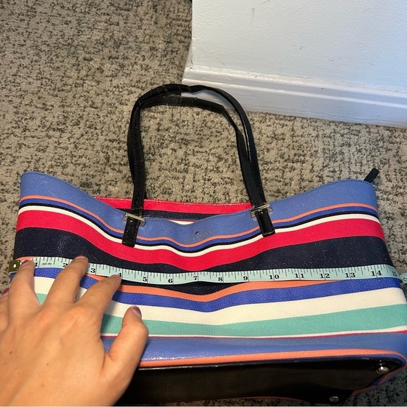 Kate Spade New York Cedar Multi-Colored Stripe Tote Bag - Picture 14 of 16